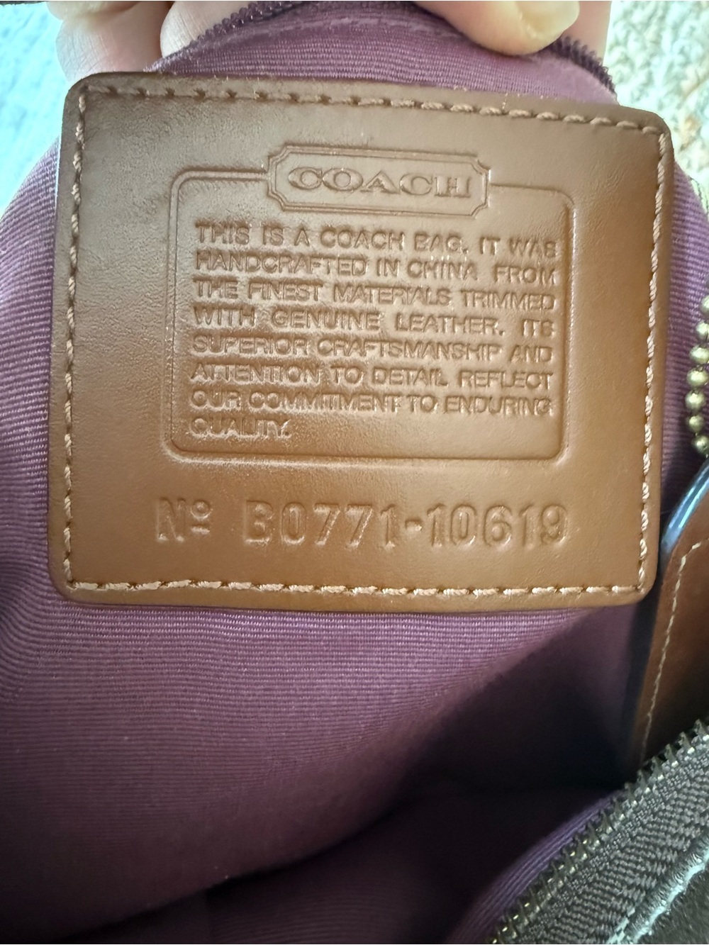 Coach Tan and Brown Signature Canvas Shoulder Bag - Picture 6 of 10